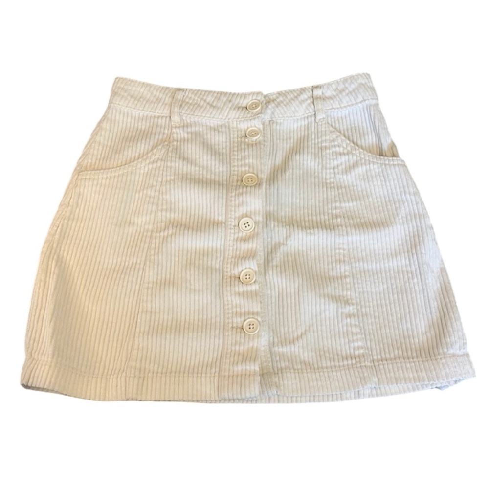 Forever 21 Corduroy Skirt Sz S Cream Color